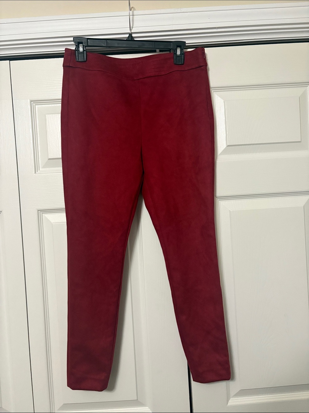 LOFT Deep Red Ponte Leggings